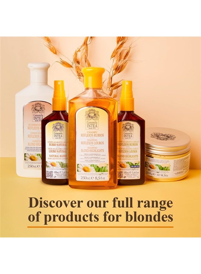 Chamomile Shampoo – Premium Shampoo for Blonde Hair – Non-Ammonia Natural Blonde Brightening Shampoo – Suitable for Natural or Dyed Blonde Hair – Easy Application – 8.5oz