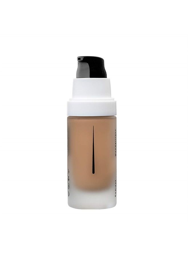 Radiant Professional Wonderlight Serum Liquid Foundation for Makeup Kit - Alternative to Bronzer Powder - Color Corrector & Under Eye Concealer - Matte Eyeshadow Base - 1.01 oz - Tan Beige (05)