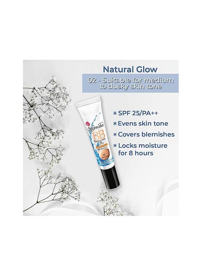 Spawake BB Cream 02 Natural Glow with SPF25 Pack of 2