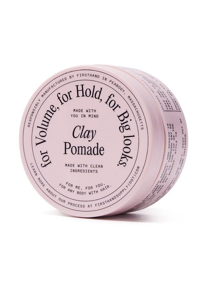 Supply Clay Pomade - Clean & Non-toxic Hair Care Ingredients - Long Lasting & Easy to Restyle - 3oz (88ml)