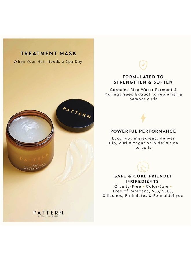 Beauty by Tracee Ellis Ross Treatment Mask, 15 Fl Oz, Great for Curlies, Coilies and Tight-Textured Hair, 3a to 4c