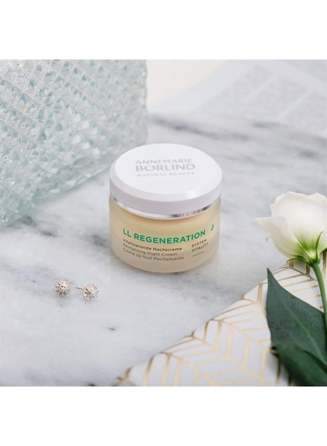 LL REGENERATION Revitalizing Night Cream - Natural Anti Aging Vitamin C, E and Retinoid Face Cream for Visibly Firmer and Wrinkle Free Skin - Step 4 of 5-1.69 Oz.