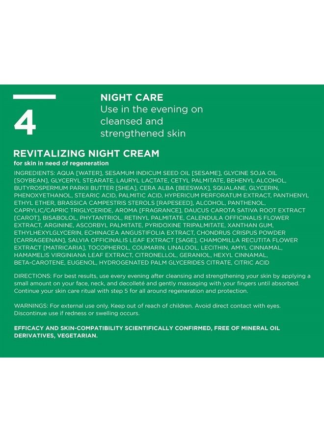 LL REGENERATION Revitalizing Night Cream - Natural Anti Aging Vitamin C, E and Retinoid Face Cream for Visibly Firmer and Wrinkle Free Skin - Step 4 of 5-1.69 Oz.