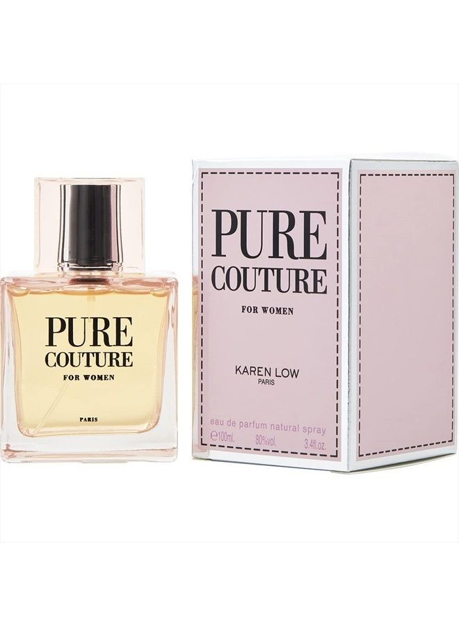 Pure Couture Eau de Parfum Spray for Women, 3.4 Ounce
