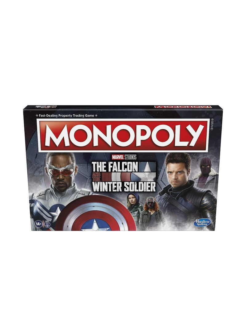 MONOPOLY: Marvel Studios' The Falcon and The Winter Soldier Edition Board Game for Marvel Fans, Game