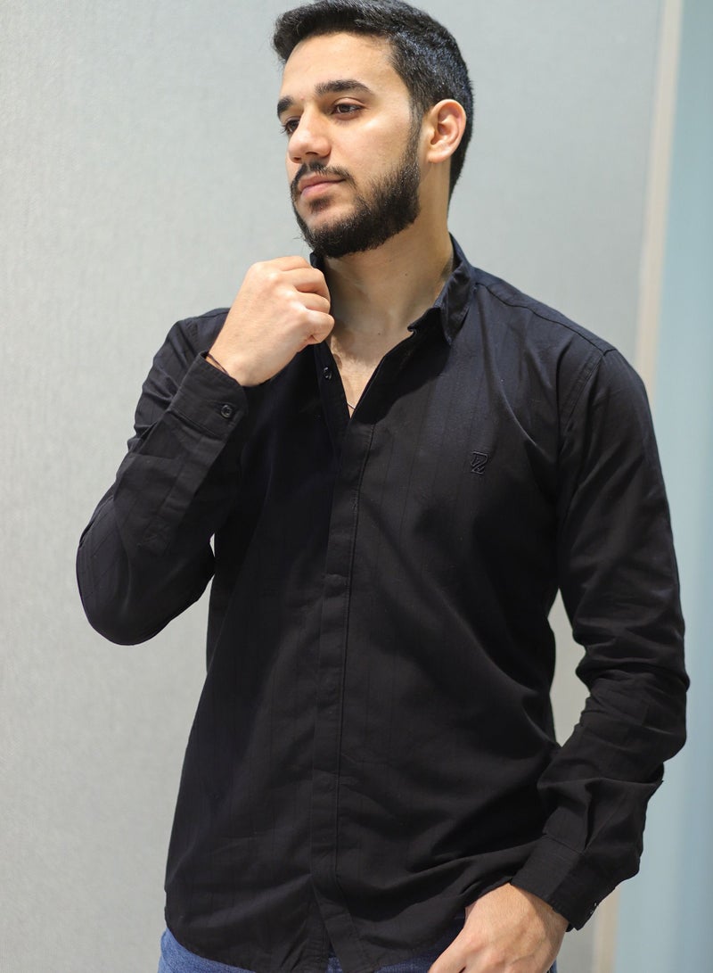 Men's Casual Shirt - Black