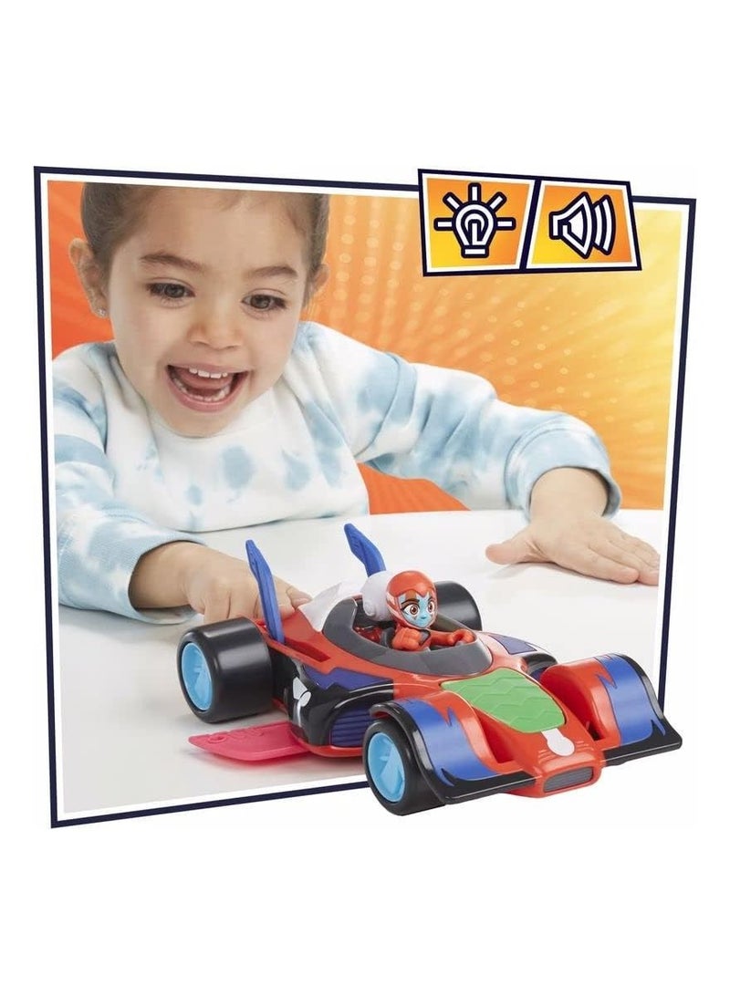 Animal Power Flash Cruiser Preschool Toy, Converting Car With Lights Or Sounds, Vehicle And Action Figure For Kids Ages 3 And Up