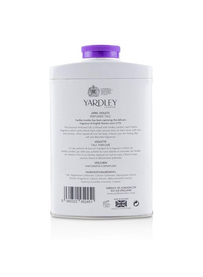 London April Violets Perfumed Talc 7 oz