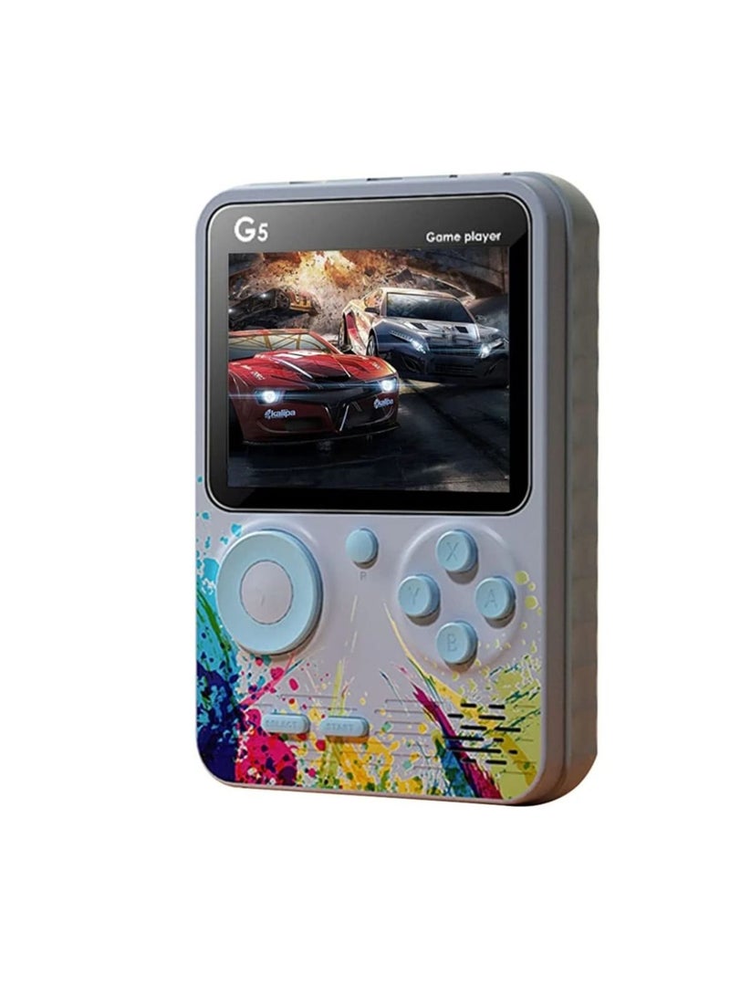 G5 3.0 Inch Full-color Screen Handheld Game Console With 500 Retro Game Portable Game Consoles 1000mAh Rechargeable Battery (multi colour)