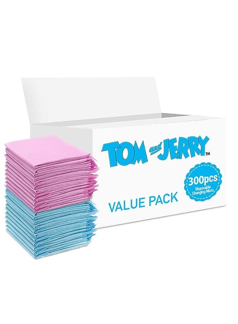 Tom And Jerry Disposable Changing Mats, 300 Counts