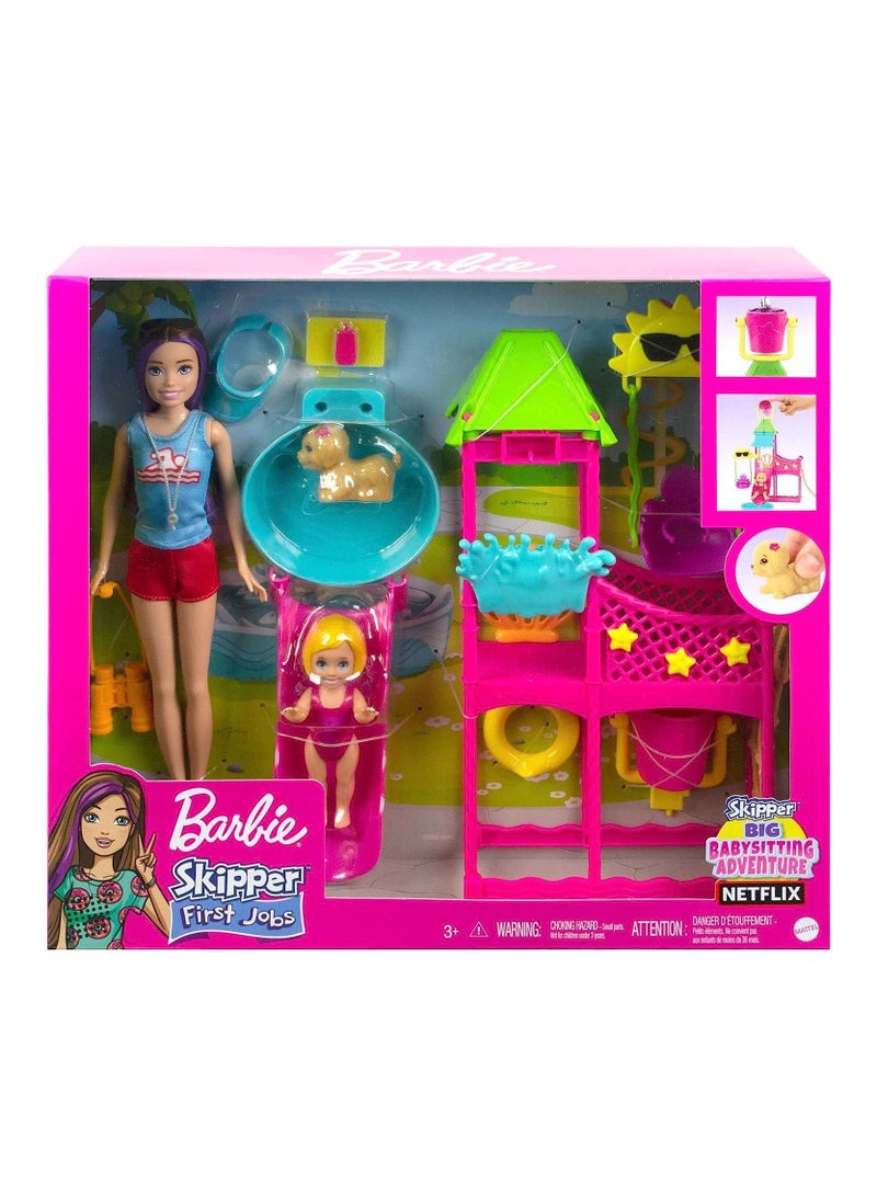 Barbie Skipper First Jobs Waterpark Playset with Doll