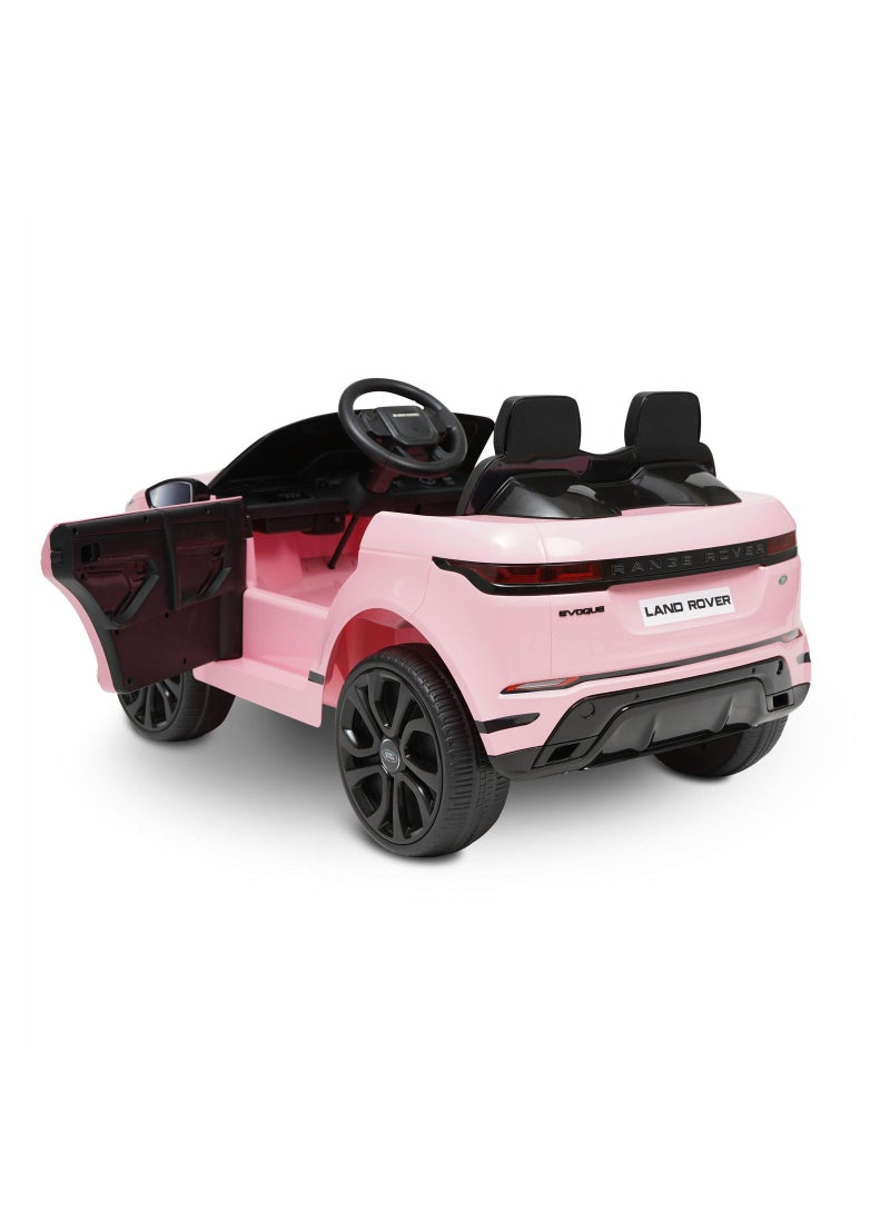 Range Rover Evoque Licensed Electric Car, 12V Ride On Car With Remote Control For Kids - Pink
