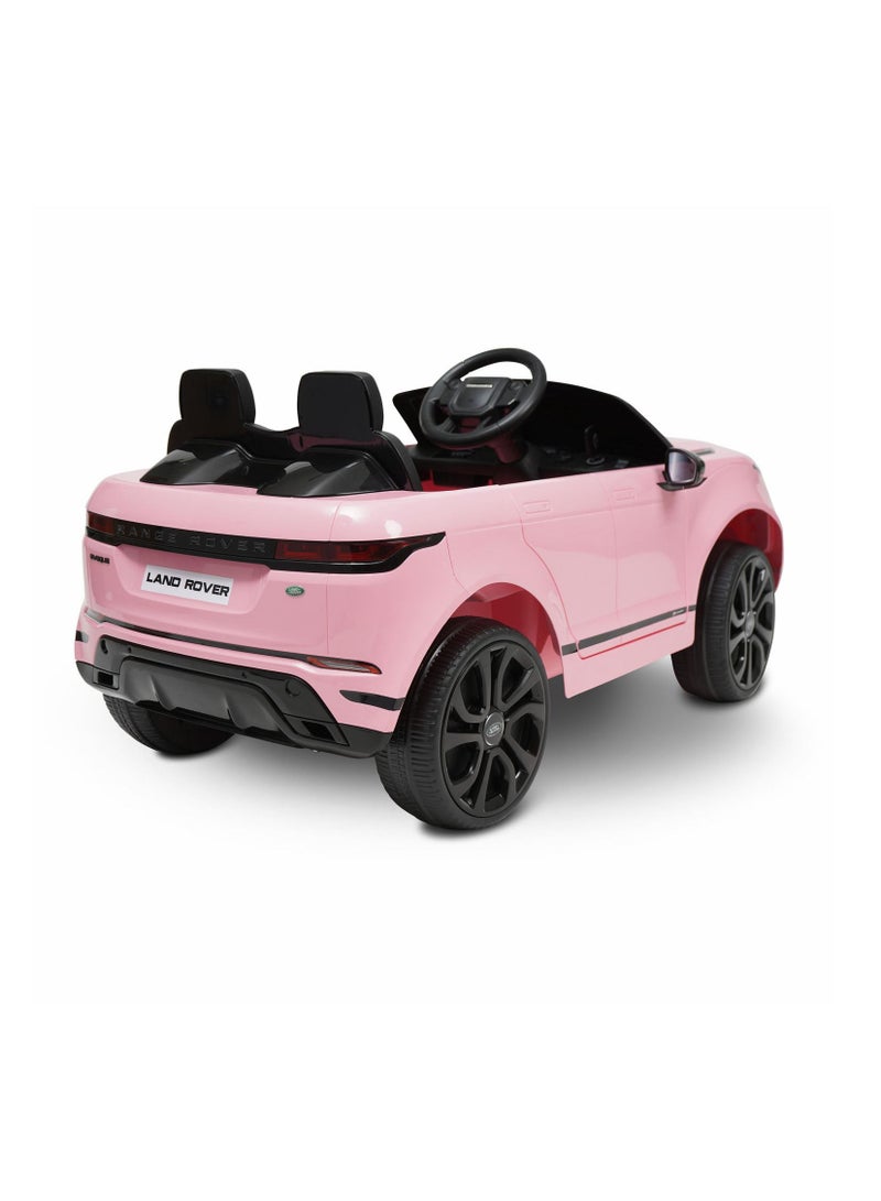 Range Rover Evoque Licensed Electric Car, 12V Ride On Car With Remote Control For Kids - Pink