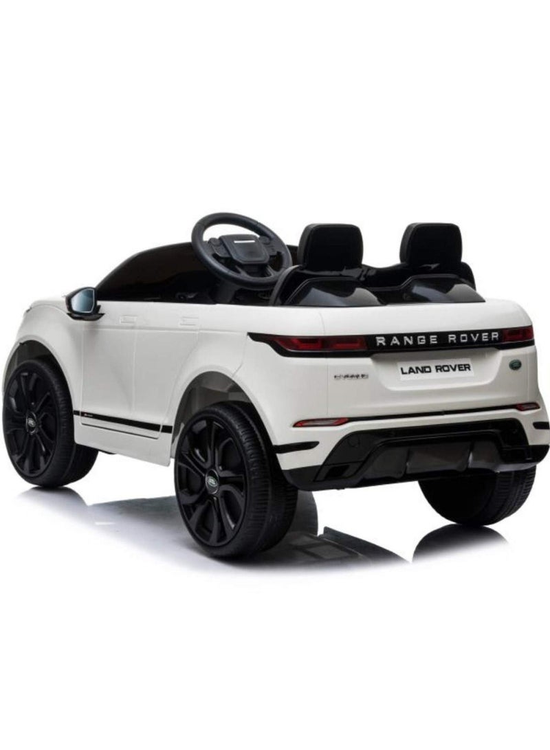 Range Rover Evoque Licensed Electric Car, 12V Ride On Car With Remote Control For Kids - White