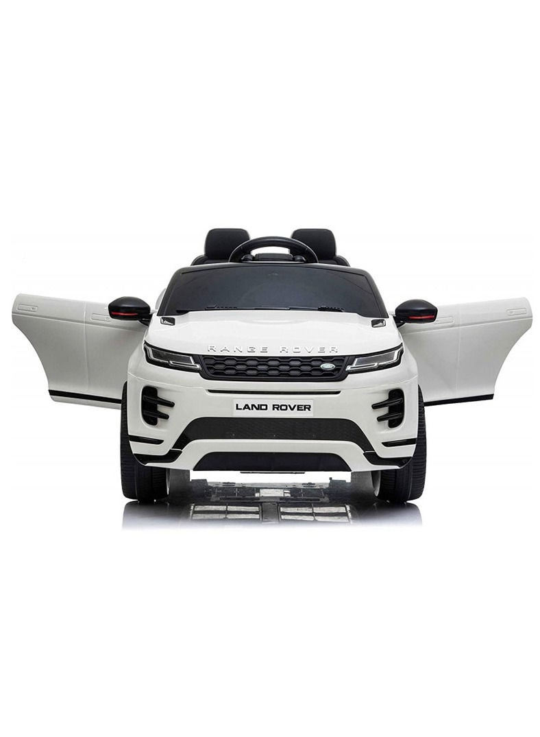 Range Rover Evoque Licensed Electric Car, 12V Ride On Car With Remote Control For Kids - White