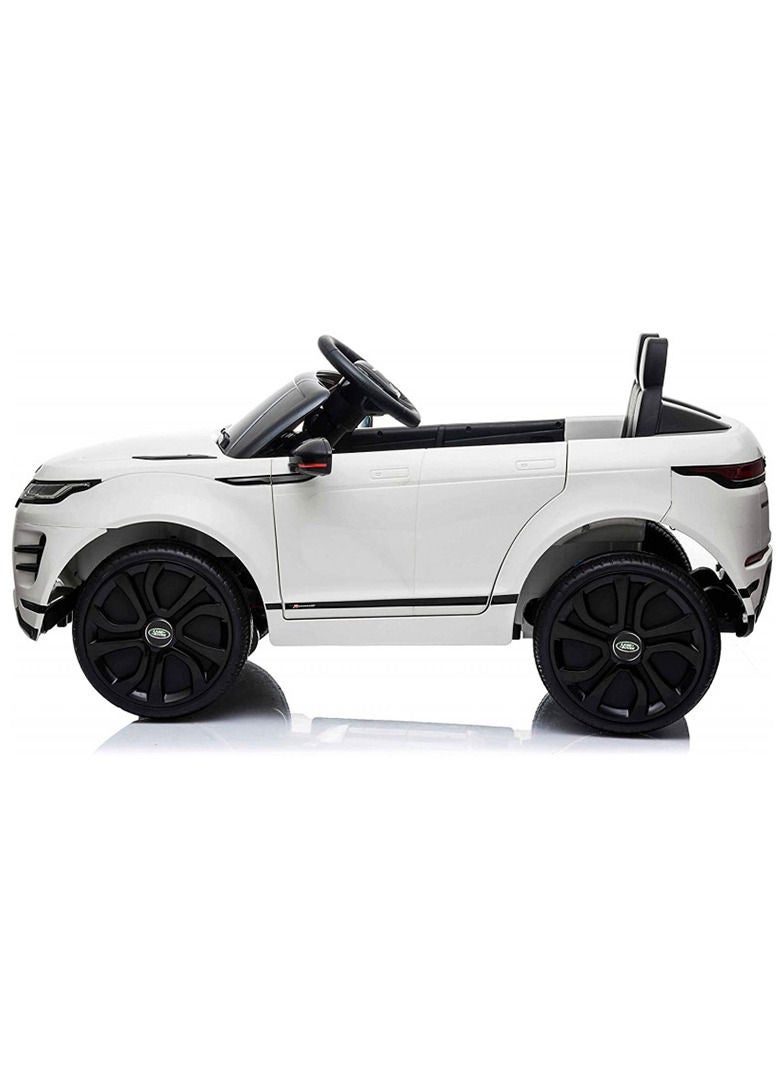 Range Rover Evoque Licensed Electric Car, 12V Ride On Car With Remote Control For Kids - White