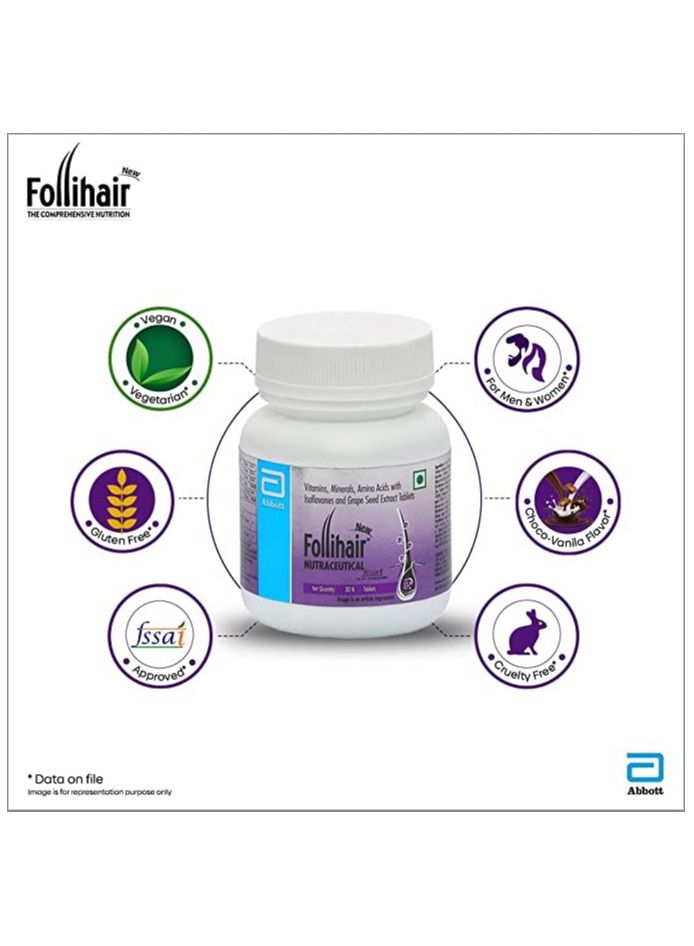 New Nutraceutical Pack of 30N for Hair Tablets Bottle