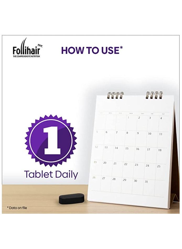 New Nutraceutical Pack of 30N for Hair Tablets Bottle