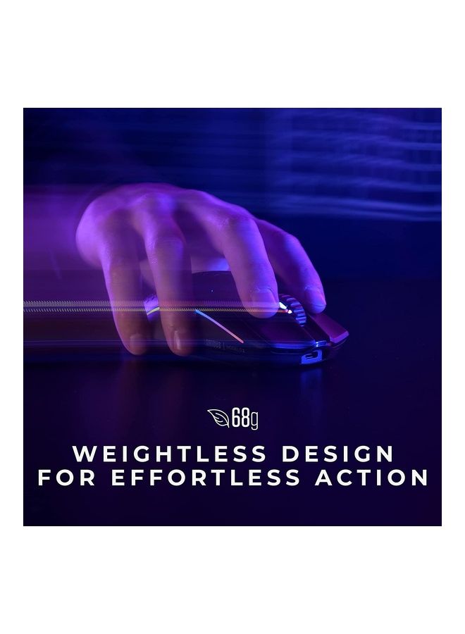 Model O 2 Wireless RGB Gaming Mouse, Ultralight 68-gram Weight, 26,000 DPI BAMF 2.0 Sensor, Hybrid 2.4 Ghz / BT, 210-hour Max Battery Life, Vibrant RGB Lighting, Black | GLO-MS-OWV2-MB