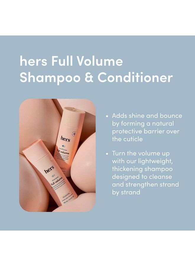 Hers Full Volume Shampoo And Conditioner Volumizing Shampoo And Conditioner For Women Soft Cedar & Citron Adds Volume Shine & Bounce 2 X 6.4 Fl Oz Bottles