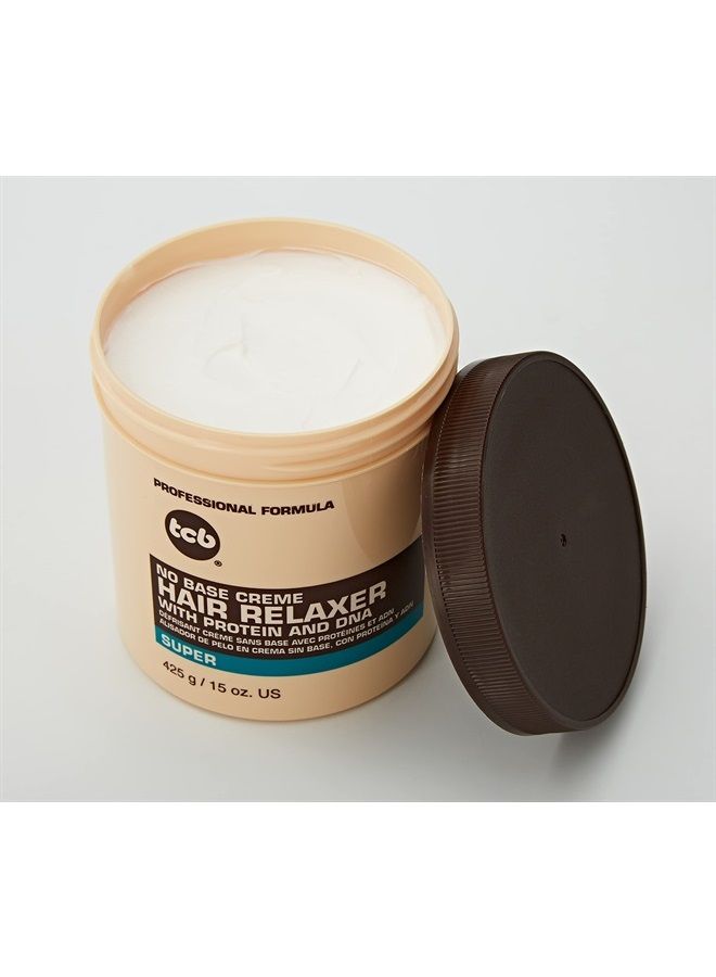 TCB No Base Creme Hair Relaxer with Protein and DNA Super 15.oz