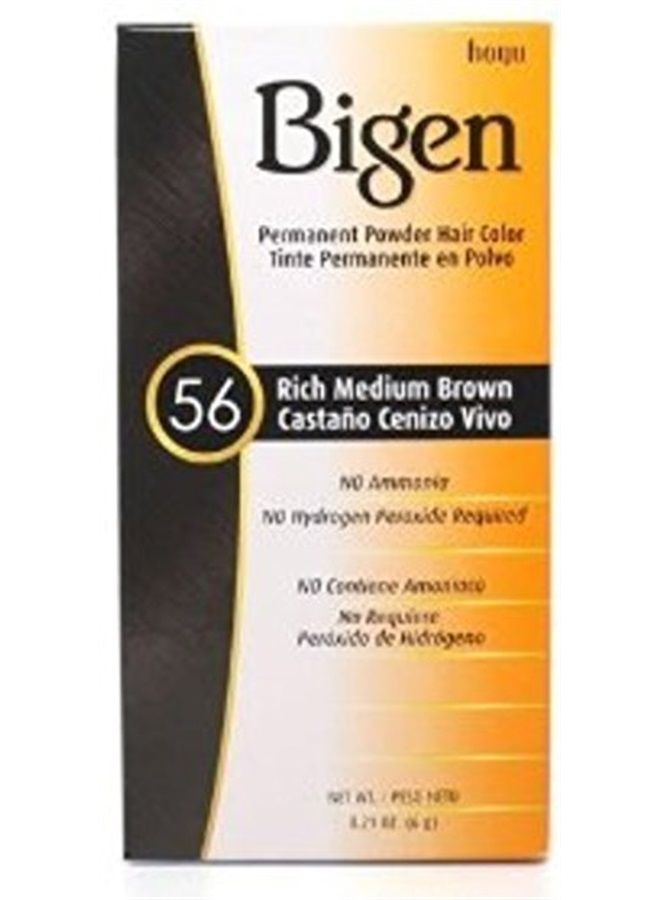 Permanent Powder Hair Color 56 Medium Brown 1 ea (Pack of 5)