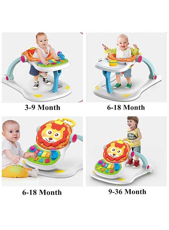 4-In-1 Multifuntional Adjustable Entertainer Detailed Designed Lion Walker