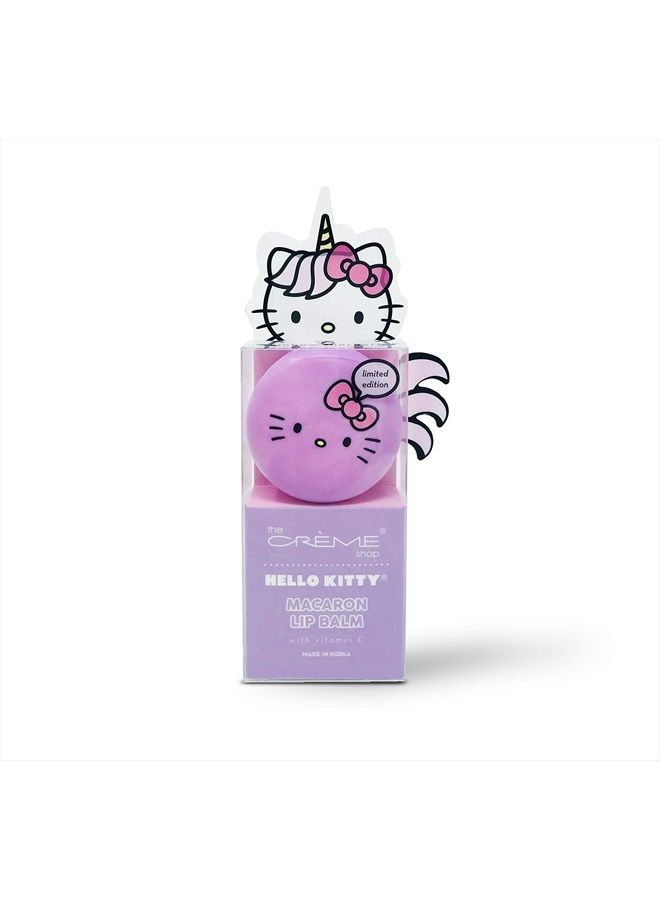 x Sanrio Hello Kitty Macaron Lip Balm (Hello Kitty Unicorn Rainbow Sherbert) Korean Cute Scented Pocket Portable Soothing Advanced Must-Have on-The-go