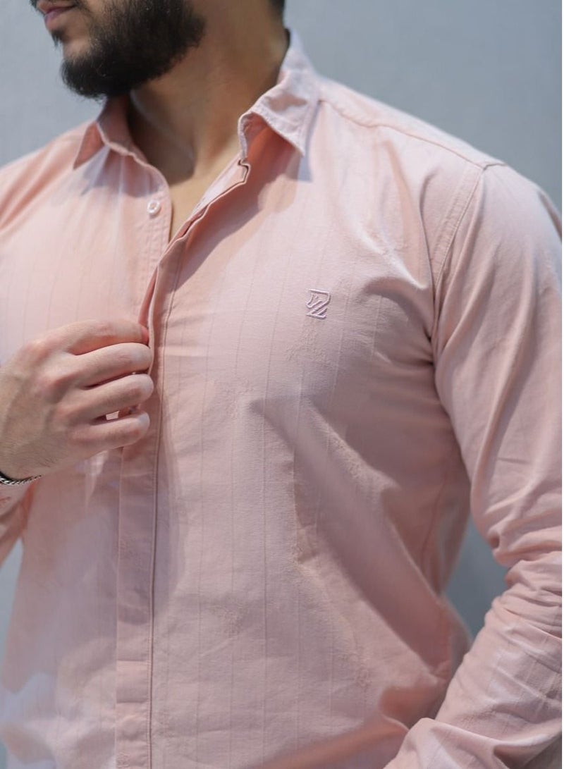 Men's Casual Shirt - Light Pink