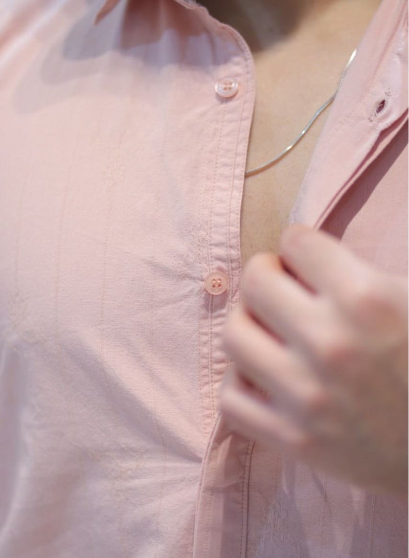 Men's Casual Shirt - Light Pink