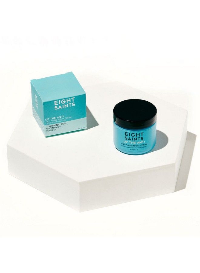 Up The Anti Night Cream Face Moisturizer To Reduce Fine Lines And Wrinkles Natural And Organic Anti Aging Cream For Face With Niacinamide And Hyaluronic Acid 2 Ounces