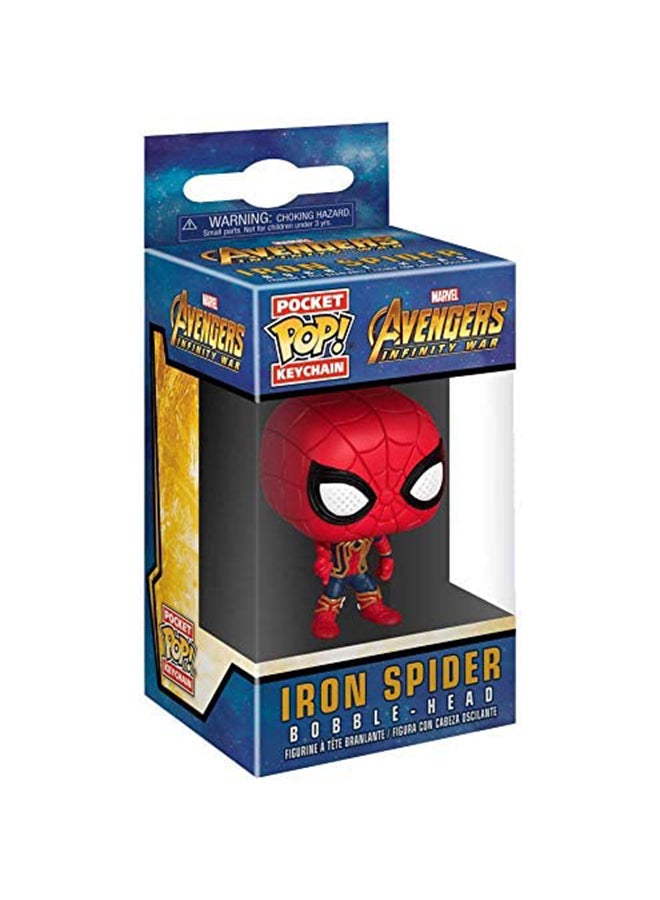 Avengers Infinity War Spider Man POP Bobblehead Keychain 2 x 1.5 x 2inch