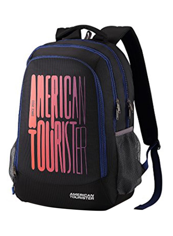 Polyester Blend 32 Litres Backpack AMT FIZZ SCH BAG 03 - BLACK Black