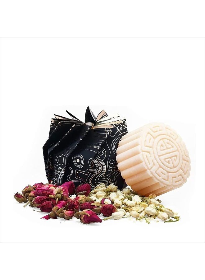 Shampoo Bar, Terrace Garden - Handcrafted with Longsheng Rice Water & Natural Ingredients - Sulfate-free, Paraben-free, Cruelty-free, Phthalate-free, pH balanced 100% Vegan, Zero-Waste