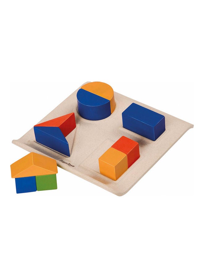 PlanToys - Fraction Fun 19 x 5.5 x 19cm