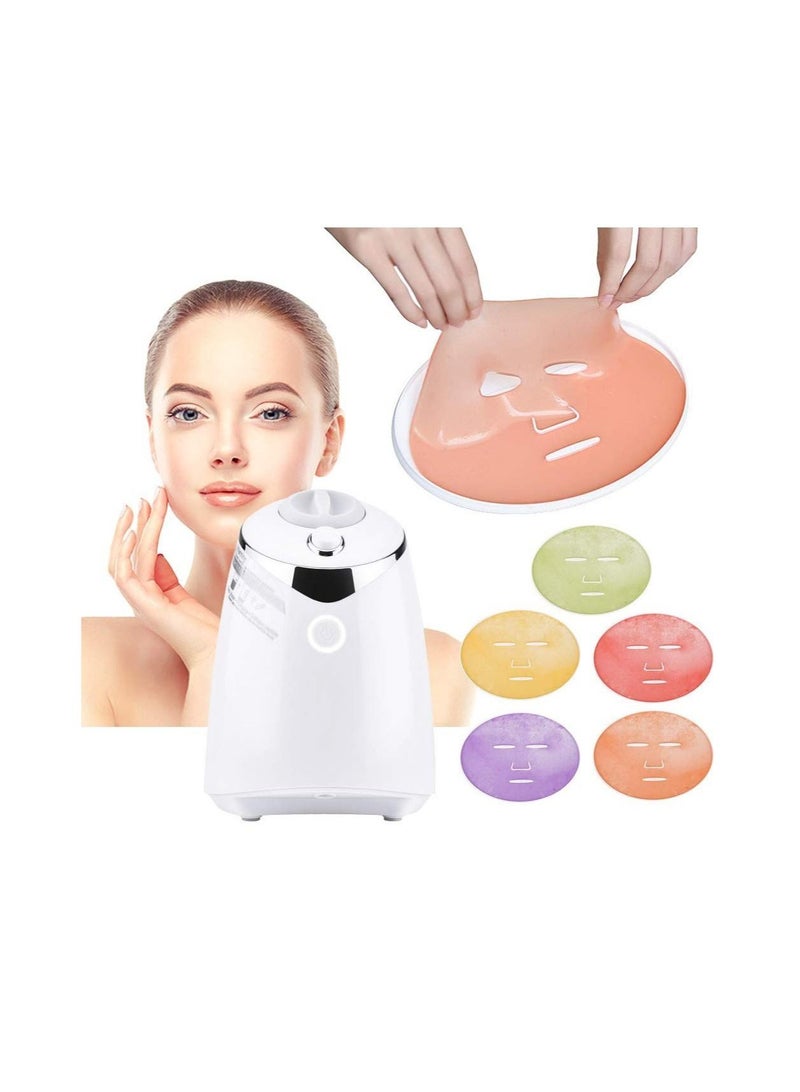 Face Mask Machine Kit with 32 Counts Collagen Pills, Fruit Vegetable Home Automatic DIY Face Mask Maker, face Cream Making for Facial/Eye Skin