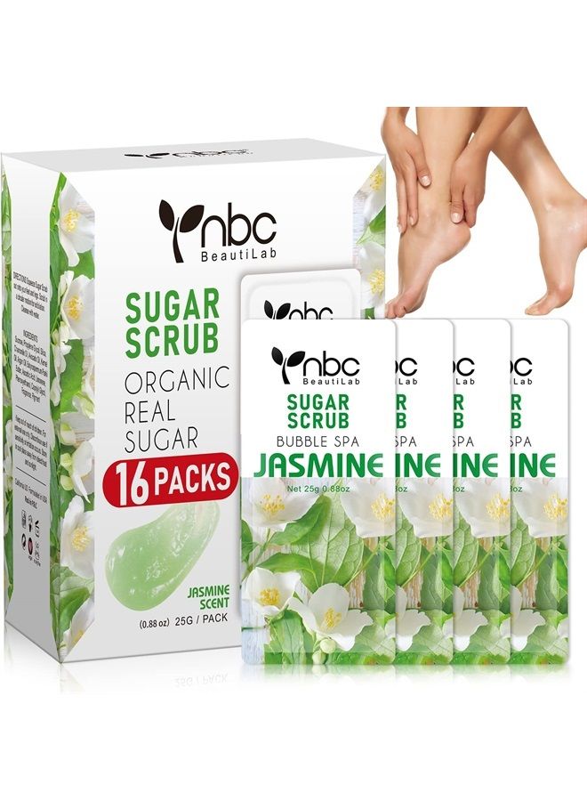 Foot Scrub For Pedicure,Foot Exfoliating Scrub Suagr Scrub Pedicure Gel For Feet,Pedicure Foot Spa Supplies For Dry Feet, Make Baby Soft Feet 16 Packs A Box, Lavender
