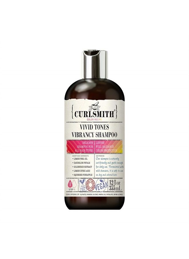 Vivid Tones Vibrancy Shampoo - Vegan Shampoo for All Hair Types (12fl oz)