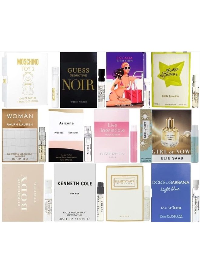 High End Designer Fragrance Sampler for Women - Lot x 12 Sample Vials