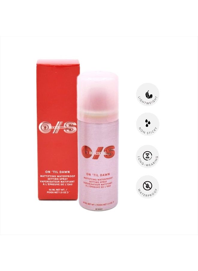 One Size Patrick Starr On Til Dawn Mattifying Waterproof Setting Spray 1 oz 1 Ounce (Pack of 1)