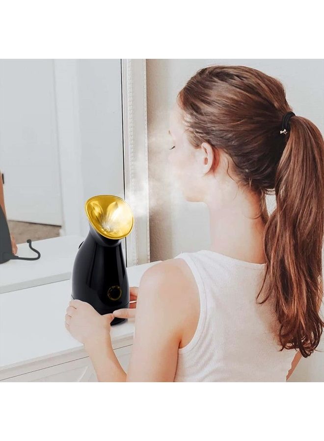 Facial Steamer Nano Ionic Hot Mist Face Steamer Home Sauna SPA Face Humidifier Atomizer for Women Men Moisturizing Unclogs Pores Spa Quality