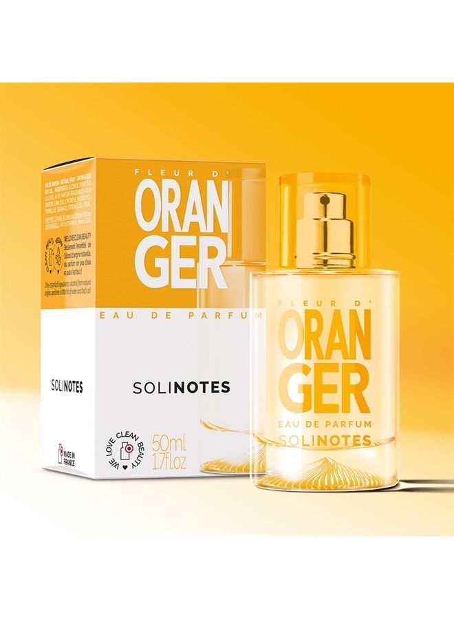 SOLINOTES Orange Blossom Perfume for Women - Eau De Parfum | Delicate Floral and Soothing Scent - Made in France - Vegan - 1.7 fl.oz