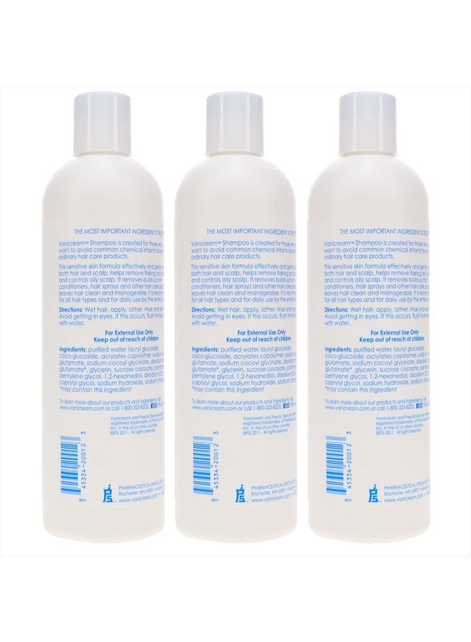 Shampoo For Sensitive Skin 12 OZ (Pack of 3)