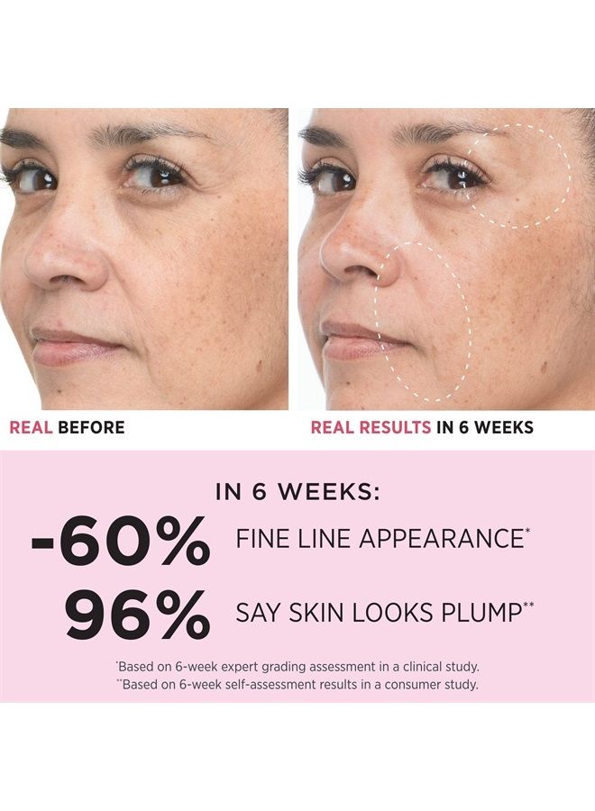 Bye Bye Lines 1.5% Hyaluronic Acid Serum - Visibly Plumps Skin & Smooths Fine Lines In 2 Weeks - With Peptide + Vitamin B5 - For All Skin Types - Vegan Formula - 1 fl oz