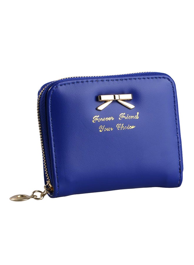 Bowknot Wallet Dark Blue