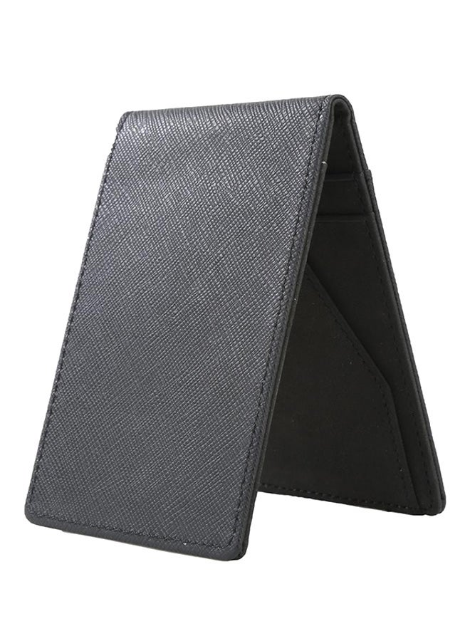 Slim Money Clip And Credit Card Holder Black