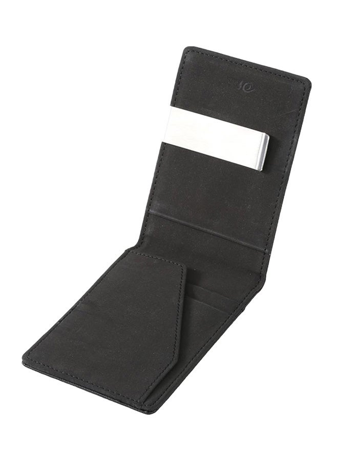 Slim Money Clip And Credit Card Holder Black