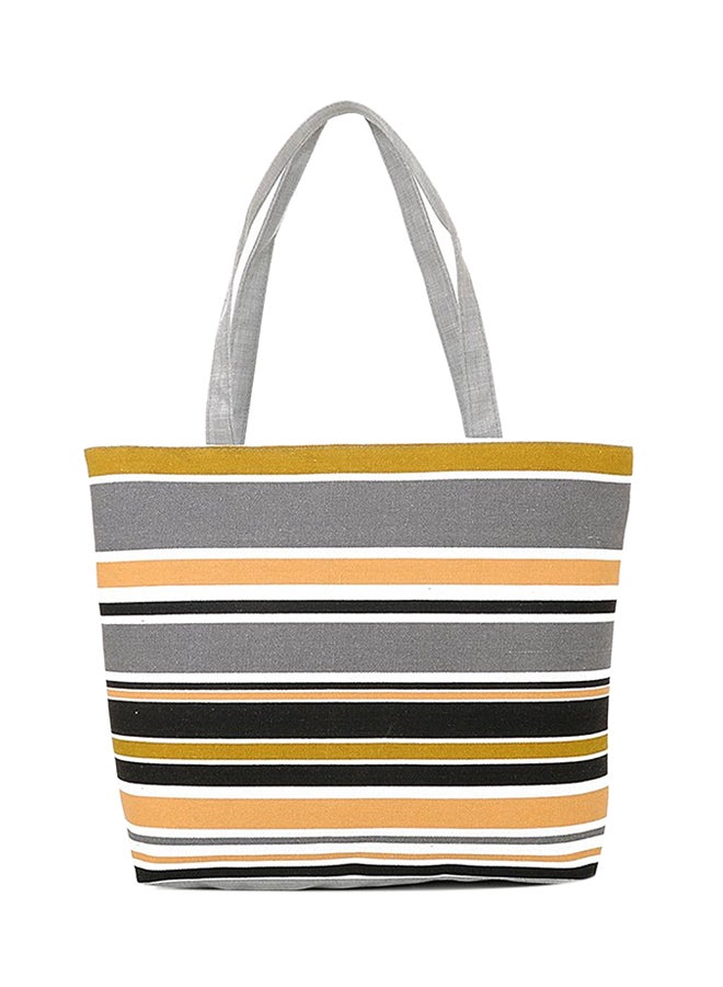 Striped Rainbow Prints Tote Bag Multicolour