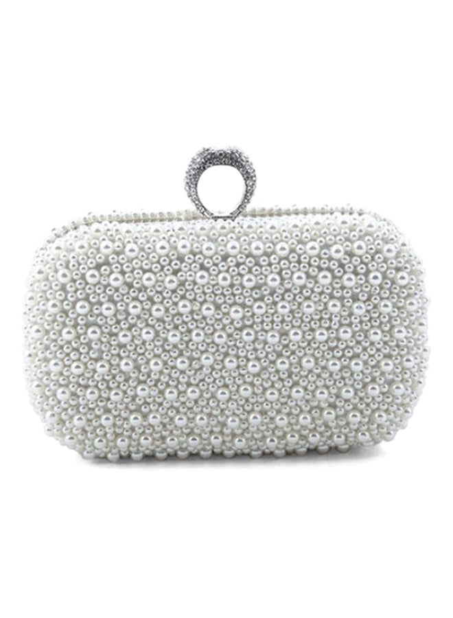 Cocktail Bridal Clutch White
