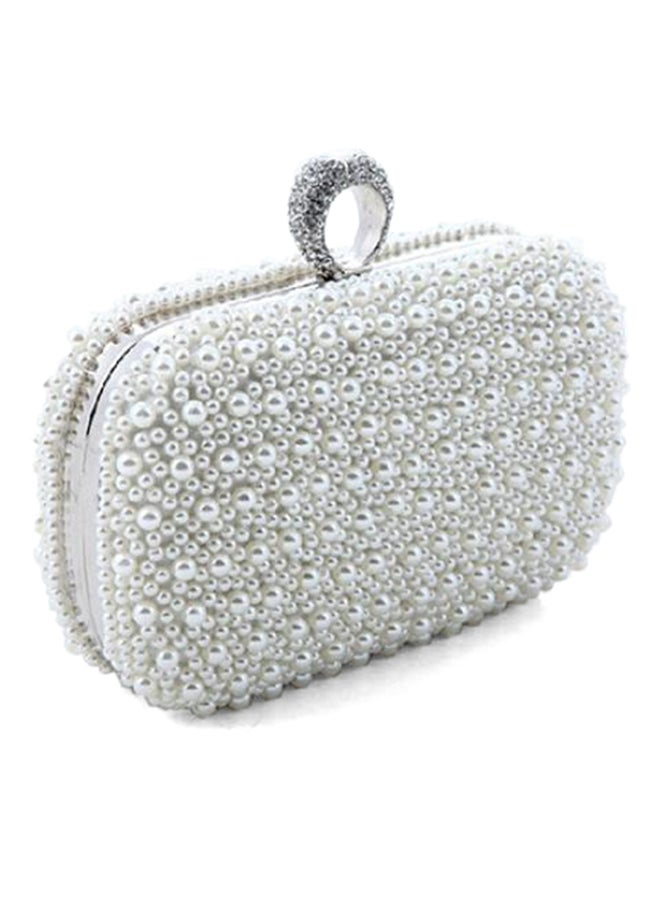 Cocktail Bridal Clutch White